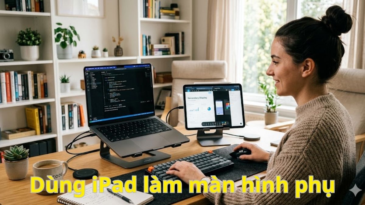 Làm thế nào để dùng iPad làm màn hình phụ cho Laptop, PC?